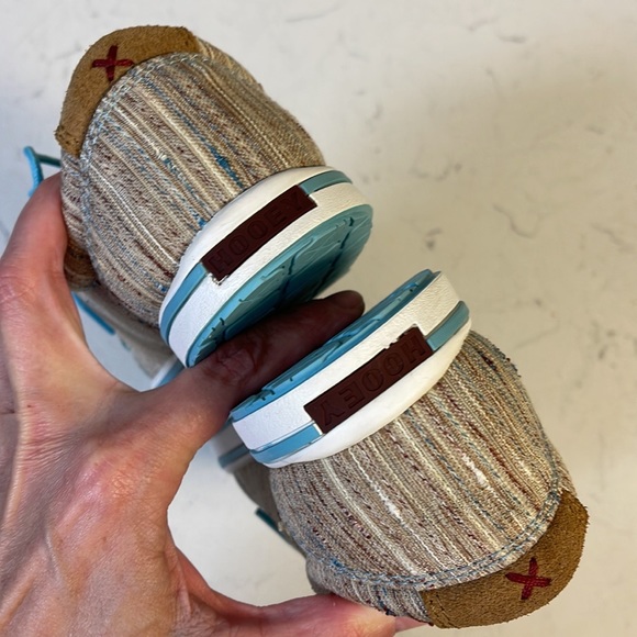 Twisted X Women’s Tan/Multi Hooey Loper Size 6, Worn Once - Picture 4 of 16